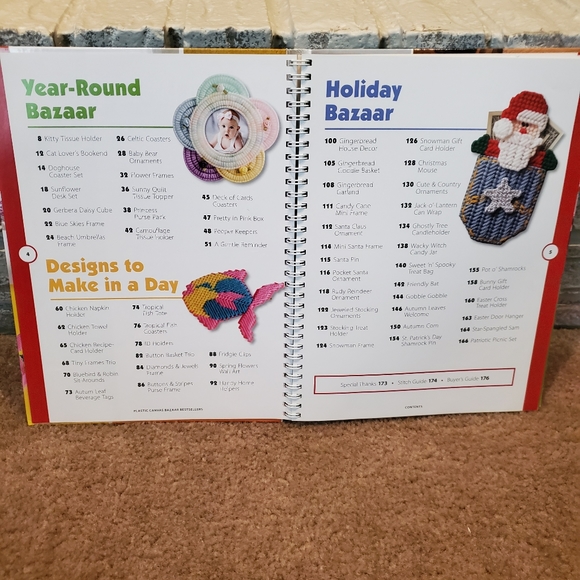 Plastic canvas bazaar bestsellers hardcover book - Picture 2 of 3